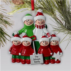 Engraved Shovel Family Ornament | Personalized Family Christmas Ornaments