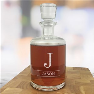 Engraved Initial And Name Estate Decanter L15719388