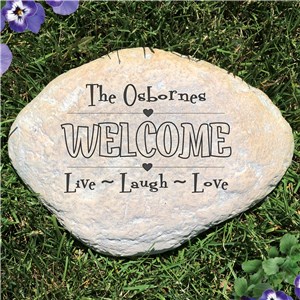 Live, Laugh, Love Garden Stone | Personalized Stones