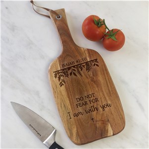 Engraved Bible Verses with Vines Acacia Paddle Cutting Board L22385394