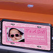 It's A Girl Photo License Plate