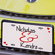 Couples License Plate 46143