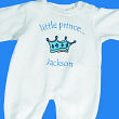 Little Prince Personalized Fleece Romper 6672x