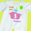 Look Who's Fleece Pastel Romper 6668x