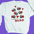 Love Lady Bugs Sweatshirt 5580X