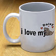 Love My Dog Ceramic Coffee Mug