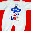 Made in the USA Fleece Romper 6661x
