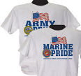Military Pride Personalized T-shirt
