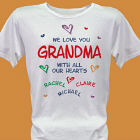 All Our Hearts Personalized Scoop-Neck T-Shirt