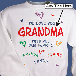 Grandmother Sweatshirts Personalized Images - Reverse Search