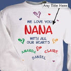 All Our Hearts Personalized Sweatshirt 5632x