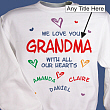 All Our Hearts Personalized Sweatshirt