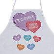 Candy Hearts Personalized Apron