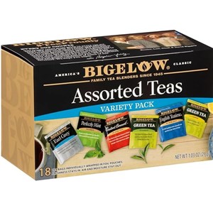 Bigelow Tea Assorted Black Tea and Green Teas Variety Box NP0292T