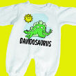 Nameosaurus Personalized Fleece Romper