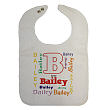 A is For Personalized Baby Bib