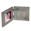 New Baby "All Aboard Baby Train" Personalized Silver Photo Frame