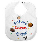 New Baby "Future All-Star" Personalized Baby Bib