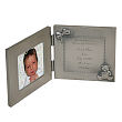 New Baby "Lovely As A Rose" Personalized Baby Silver Photo Frame