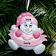 Baby Snowbaby Girl Personalized Christmas Ornament 825193