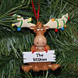 Christmas Moose Personalized Ornament