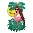 Flamingo Personalized Ornament 84403