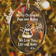 Happy Holidays Personalized Glass Ornament 85984