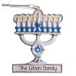 Menorah Personalized Christmas Ornament 820353