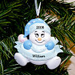 Personalized baby's first christmas ornament - Baby Boy Design 825203