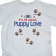 It's All About Puppy Love Personalized Pet T-shirt 31570X