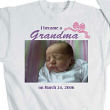 I Became A...New Baby Girl Personalized Photo Sweatshirt 51476X