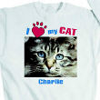 I Love My Cat Personalized Photo Sweatshirt