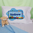 New Baby "All Aboard Baby Train" Personalized Pillowcase G11976B