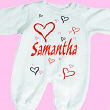 Red Hearts Fleece Romper