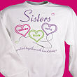 Sisters Heartstrings Personalized Sweatshirt