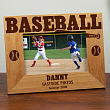 Baseball Wood Picture Frame