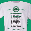 Personalized Top Ten Golf T-Shirt 32695X