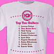 Personalized Top Ten Ladies Golf T-Shirt 32696X