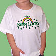 Born Lucky Personalized T-shirt 32652X