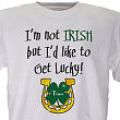 Get Lucky Personalized Irish T-shirt 32153X