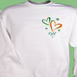 Hearts &amp; Luck Personalized Irish Sweatshirt