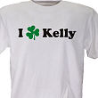 I "Shamrock" Personalized Adult St. Patricks Day T-shirt