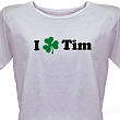 I "Shamrock" Personalized Scoop Neck T-shirt