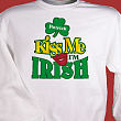 Kiss Me I'm Irish Personalized Shirt