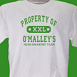 Property of Irish Drinking Team Personalized T-shirt 32663X