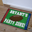 Football Party Zone Personalized Doormat
