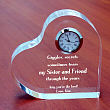 Through the Years Keepsake Heart Clock 78032