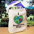 Personalized Canvas Grocery Tote Bag