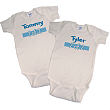 1 of 2 Twin Personalized Infant Creeper 931429X