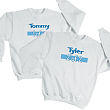 1 of 2 Twin Personalized Youth Sweatshirt 51429X